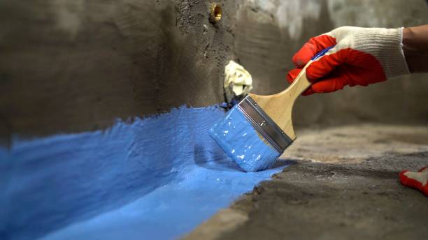 Commercial Basement Waterproofing project at a Bath, IN business property by SJ Waterproofing Pros